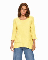 Soft Cotton Knit Ribbed Tunic - JR103