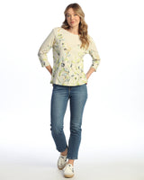 "Kelly" Abstract Print Top - 14-1831