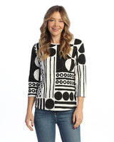 "Bebop" Abstract Print Top - 14-1862