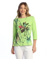 "Field Notes" Abstract Print Top - 14-2046