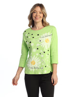 "Retro" Abstract Print Top - 14-2101