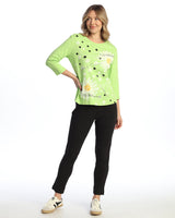 "Retro" Abstract Print Top - 14-2101