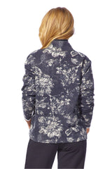 Batik Floral Quarter Zip - 14651