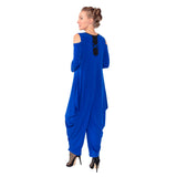 Royal Blue Cold-Shoulder Jumpsuit - 4502JS-BLU