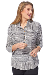 Cotton Slub Stripe Seaside Pullover - 15165