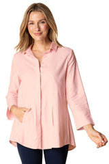 High-Low Easy Cotton Shirt - 15519