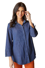High-Low Easy Cotton Shirt - 15519