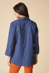 High-Low Easy Cotton Shirt - 15519