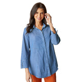 High-Low Easy Cotton Shirt - 15519