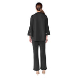 Techno Stretch-Knit Asymmetric Jacket in Black - 4577J-BK - Size XL
