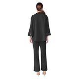 Techno-Knit Straight Leg Pant with Soft Flare in Black- 4561P-BLK - Sizes L & XXL