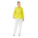 Peplum Zip-Front Jacket in Acid - 4646J-ACD - Sizes M & XL Only!