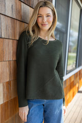 Rib-Textured Cotton Top - 16030