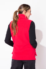 Fleece Vest with High Collar & Front Zip - 16225