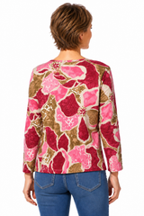 Floral Print Cotton Top - 17325 - Sizes XS & XL Only!