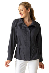Chic Lightweight Travel Jacket in Black - 17946-BLK