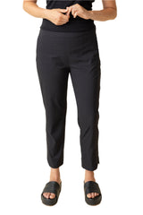 Cool Tech Easy Crop Pant in Black - 17962-BLK - Size XS
