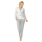 Merrow Cutout  Jacket in White - 7070J-WHT