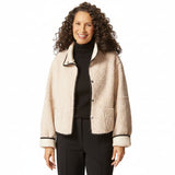 Reversible Sherpa Jacket in Dove - 19904