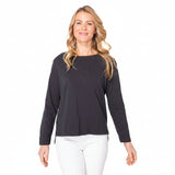 Textured Peruvian Cotton Boxy Tee - 10025