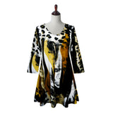Animal Print V-Neck Tunic in Multi - 26853-TU