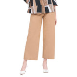 Microsuede Wide-Leg Pant in Tan - 1224-Tan - Size L Only!