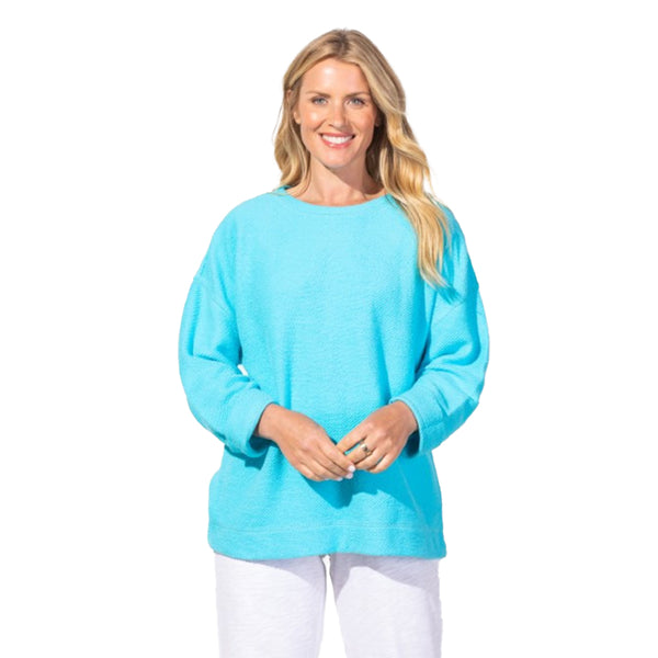 Escape by Habitat Terry Pullover in Surf Blue  - 20015-SF - Size XL Only!
