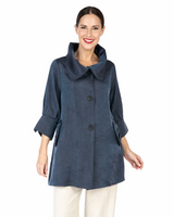 Solid Swing Jacket in Pewter - 200 -PWR