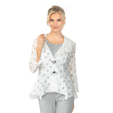 Merrow Cutout  Jacket in White - 7070J-WHT