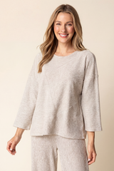 Mixed-Direction Stripe Patchwork Top - 21537