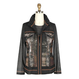 Smoky Denim Inspired Mesh Twin Set - 31431