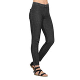 Leggings w/ Back Pockets in Black - FC105-BLK