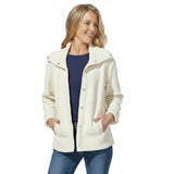 Cozy Heather Snap-Front Jacket - 23016