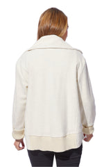 Cozy Heather Snap-Front Jacket - 23016
