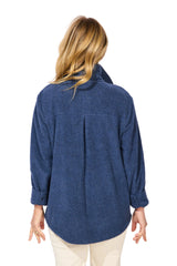 Heather Fleece Shacket - 23017