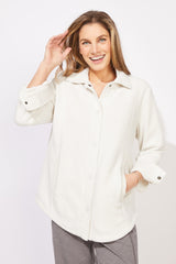 Heather Fleece Shacket - 23017