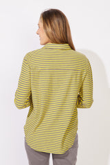 Verona Stripe Primo Split Neck - 23544