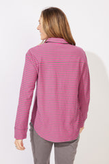 Verona Stripe Primo Split Neck - 23544