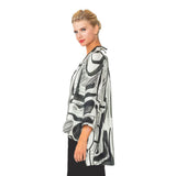 Modern Brushstroke High-Low Jacket - 5898J