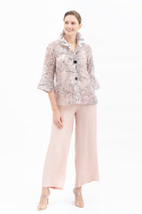 Tropical Organza Jacket in Blush Pink - 2422-PNK - Size S