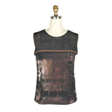 Smoky Denim Inspired Mesh Twin Set - 31431