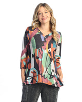 “Ponderosa” Soft-Touch V-Neck Top - 25-1963