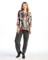 “Ponderosa” Soft-Touch V-Neck Top - 25-1963