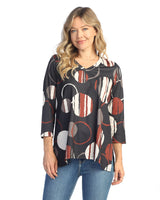 “Mocha” Soft-Touch V-Neck Top - 25-1969