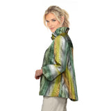 Metallic Stripe Jacket in Green - 7572J-GRN