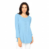 Ruched Front Peruvian Cotton Tee - 27516