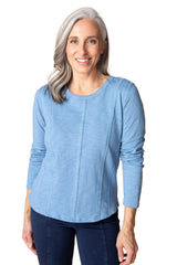 Cotton Pebble Princess Seamed Tee - 27544