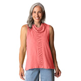 The Ruched Sleeveless Tunic - 27552