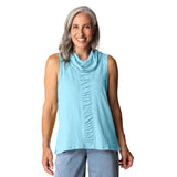 The Ruched Sleeveless Tunic - 27552