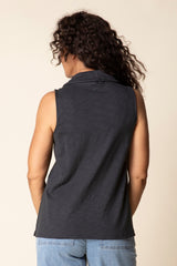 The Ruched Sleeveless Tunic - 27552